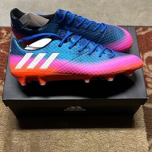 Adidas Gradient Blue and Pink Cleats Messi 16.1 FG
